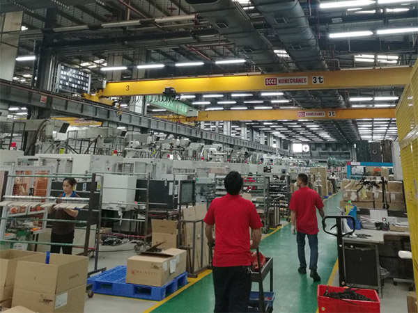 CNC加工數控車(chē)間安裝大型工業(yè)大風(fēng)扇降溫工程案例